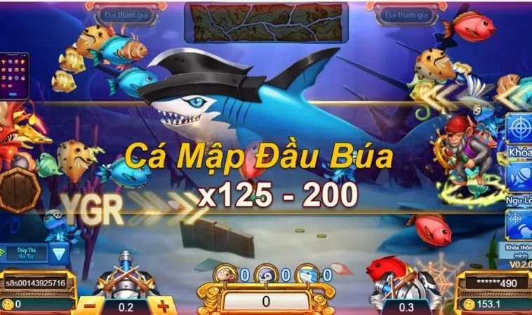 Giao diện chơi Bắn Cá Vua Hải Tặc Goal123