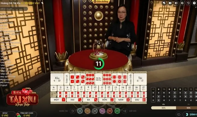 Bàn cược Tài Xỉu Goal123